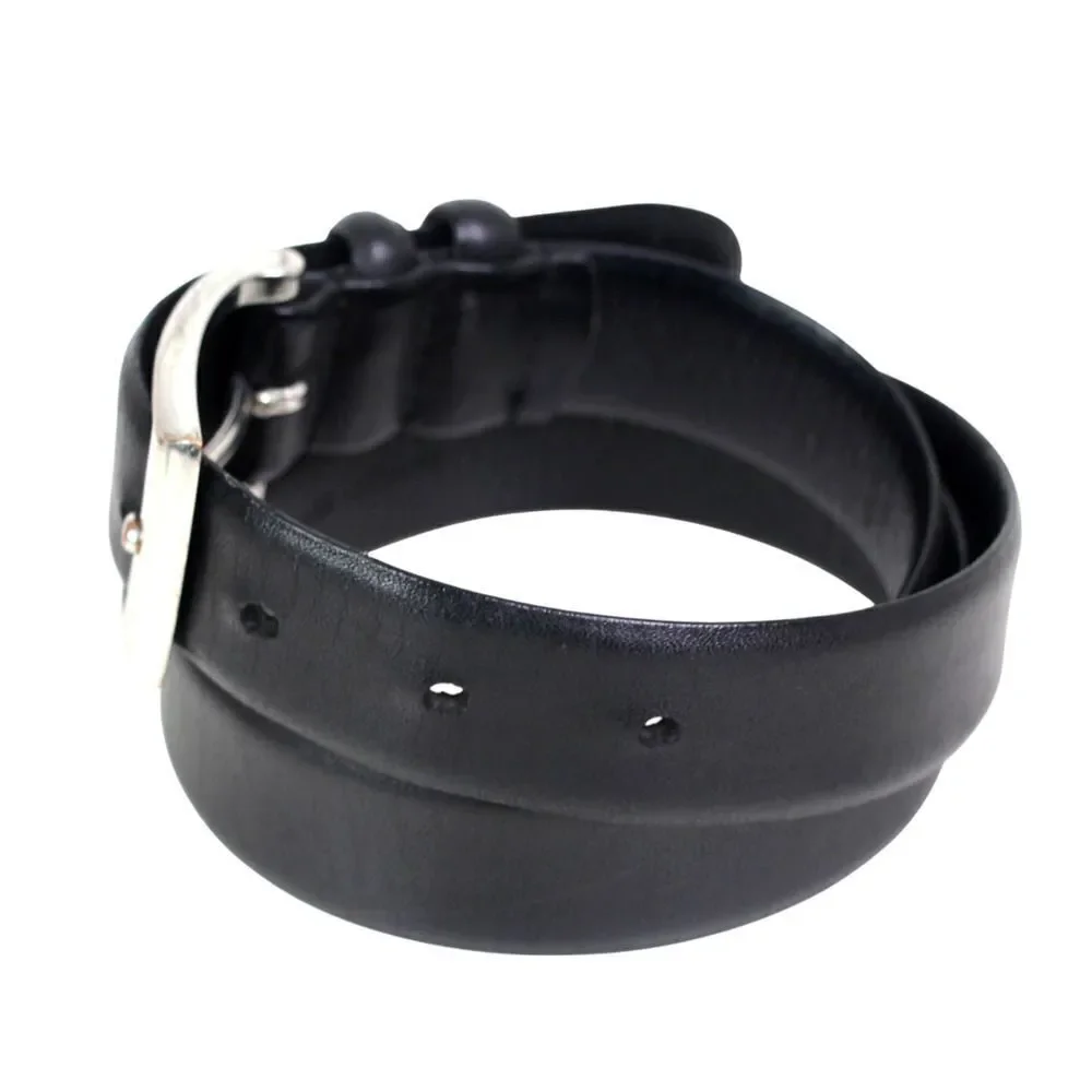 Lauren Ralph Lauren BLACK REAL LEATHER 1 1/8